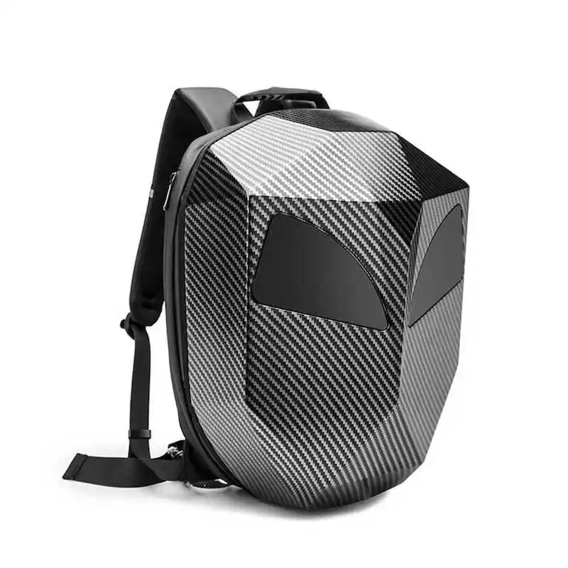 Display a LED Zaino intelligente Casco Ironman Borsa espandibile con guscio rigido Proteggi le cose per il giro in bici da moto fresco all'aperto