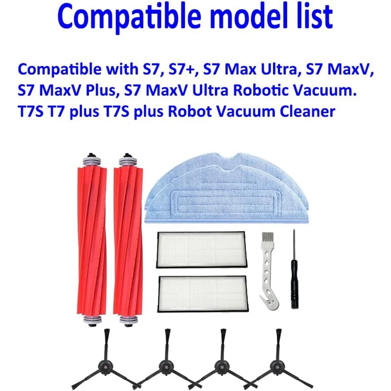 BAAD para Roborock S7, S7+, S7 Max Ultra, S7 Maxv Plus T7S piezas de repuesto para accesorios de Robot aspirador
