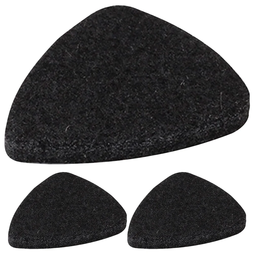 

3 Pcs Wool Felt Picks Guitar Aid Plectrum Replacement Practical Accessories Portable for Supplies