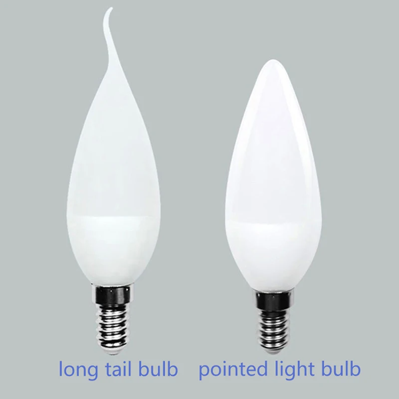 

E14 E27 LED Candle Bulb AC 220V Led Candle Bulbs 5W Lamps Decoration Light Warm/White Energy Saving For Home