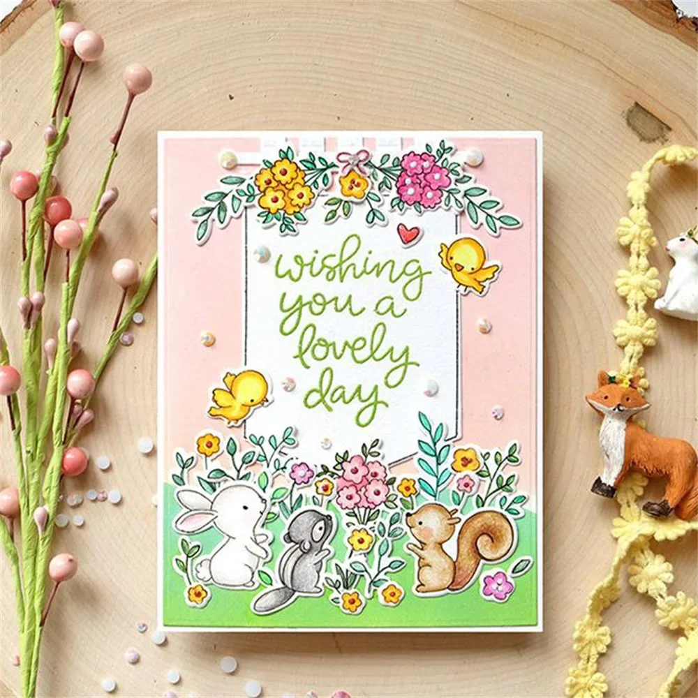 الشتاء الحيوان عيد الميلاد Besties Stamps وقطع يموت بعيدا في مدير القرد StampSet DIY بها بنفسك سكرابوكينغ الحرفية بطاقة صنع #5