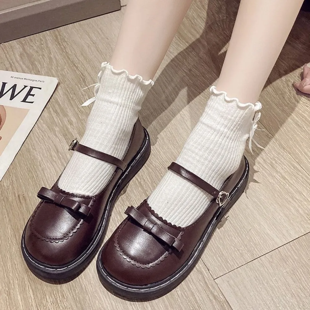 2026 Neue Frühlings-Lolita-Damen-Mary-Jane-Schuhe, schlichte, flache Schuhe mit runder Zehenpartie, Damen-Lederschuhe im schlichten Outdoor-College-Stil – Detail 28