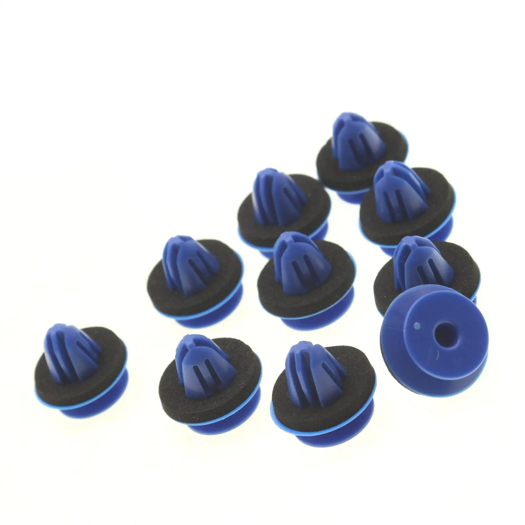 

10 шт. зажимы для литья колесной арки с уплотнителем для Audi Q3 Q4 Q5 SQ5 Sportback Q8 e-tron SQ5 8U0853909, синяя нейлоновая застежка