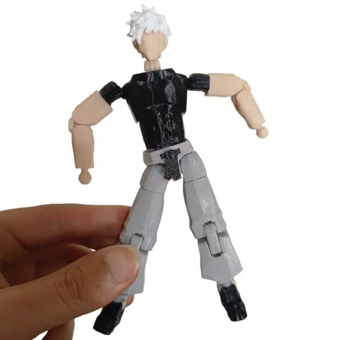 Jujutsu Kaisen Gojo Satoru  3D Printed Anime Action Figures Multi-Jointed Shapeshift Toys Mannequin Model Ornaments Gifts