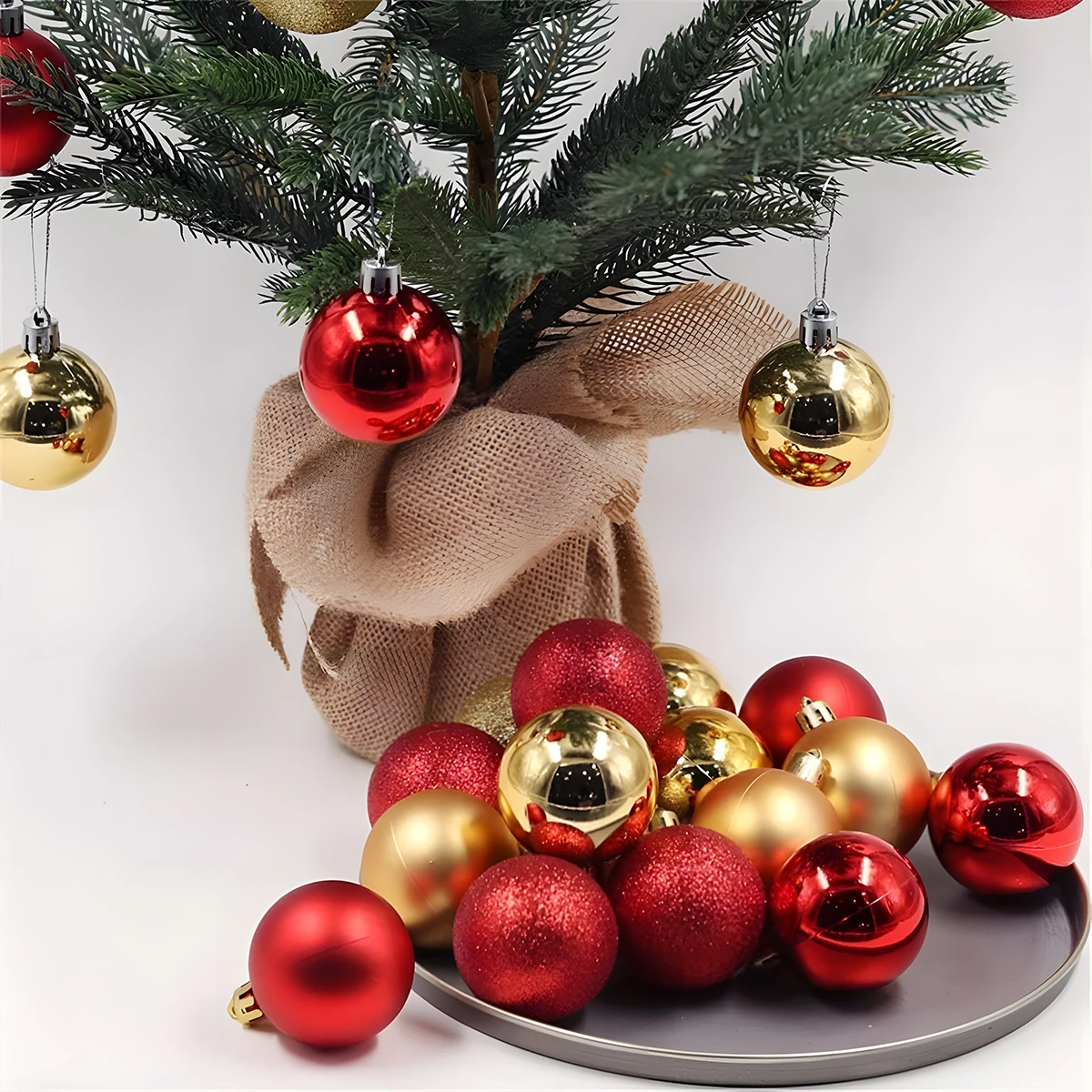 24pcs Christmas Tree Ball Hanging Ornaments Merry Christmas Decoration for Home 2023 Xmas Pendent Cristmas Ball Navidad New Year