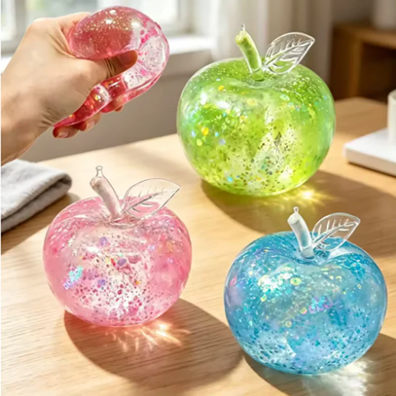 Maltose Apple Strawberry Mango Squishies Pinch Le decompression toy slow rebound adult decompression artifact Fruit Squishy Gif