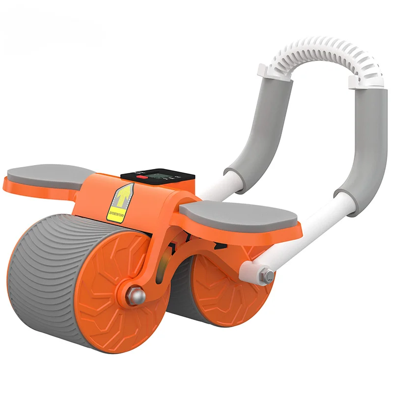 Digital Timing Workout Roller Wheels Automatic Rebound with Elbow Support and Knee Pad