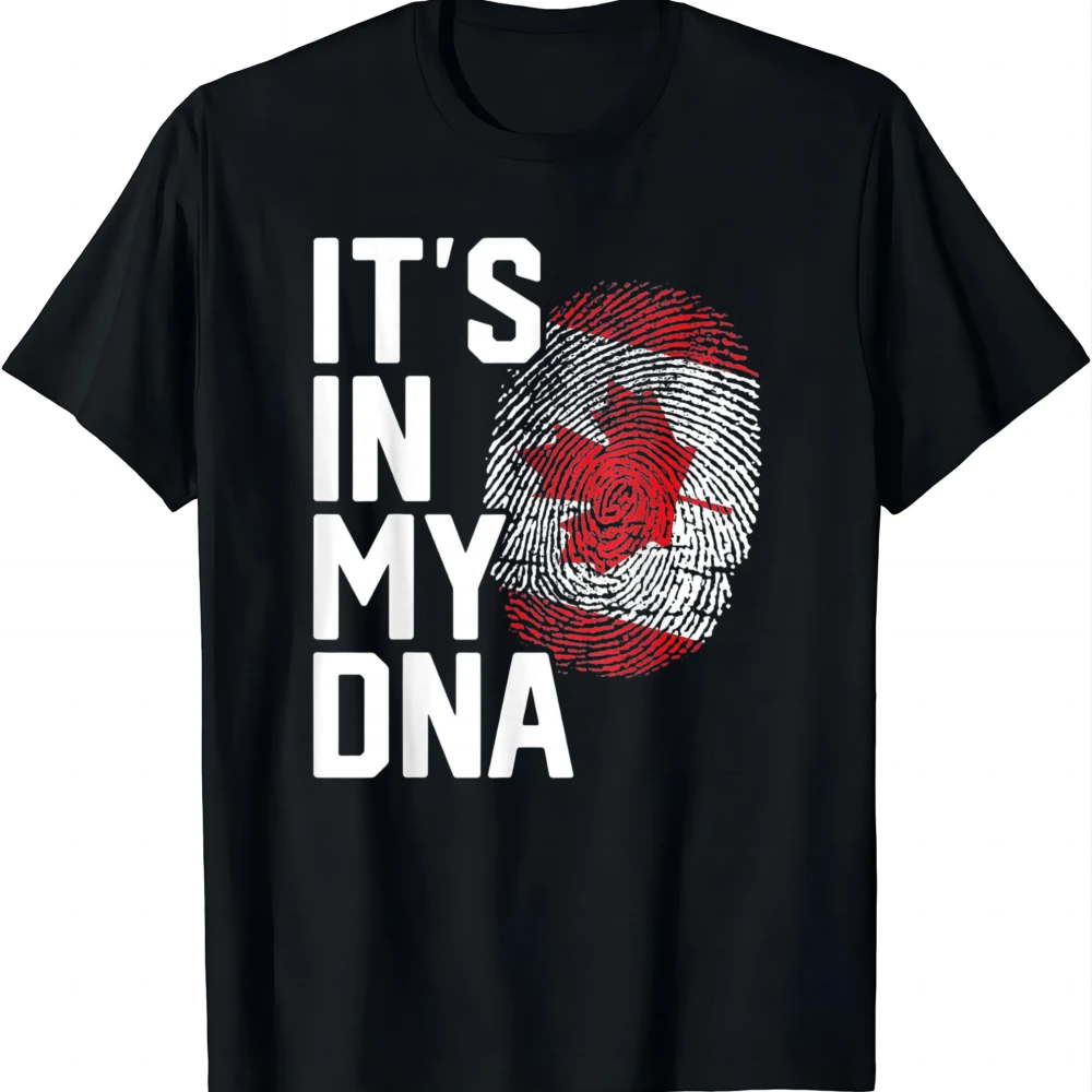 Canada Canadian Flag Heritage T-Shirt Unisex Summer Streetwear Tops Vintage Clothes Retro Graphic T Shirts Camiseta Hombre