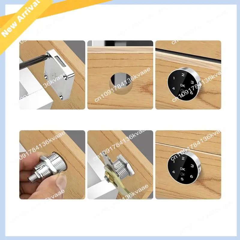 M01K Elektronisches Schließfach-Schrank-Zahlenschloss, intelligentes elektronisches Schrankschloss, schlüsselloses Türschloss, mit zwei Entriegelungsmethoden