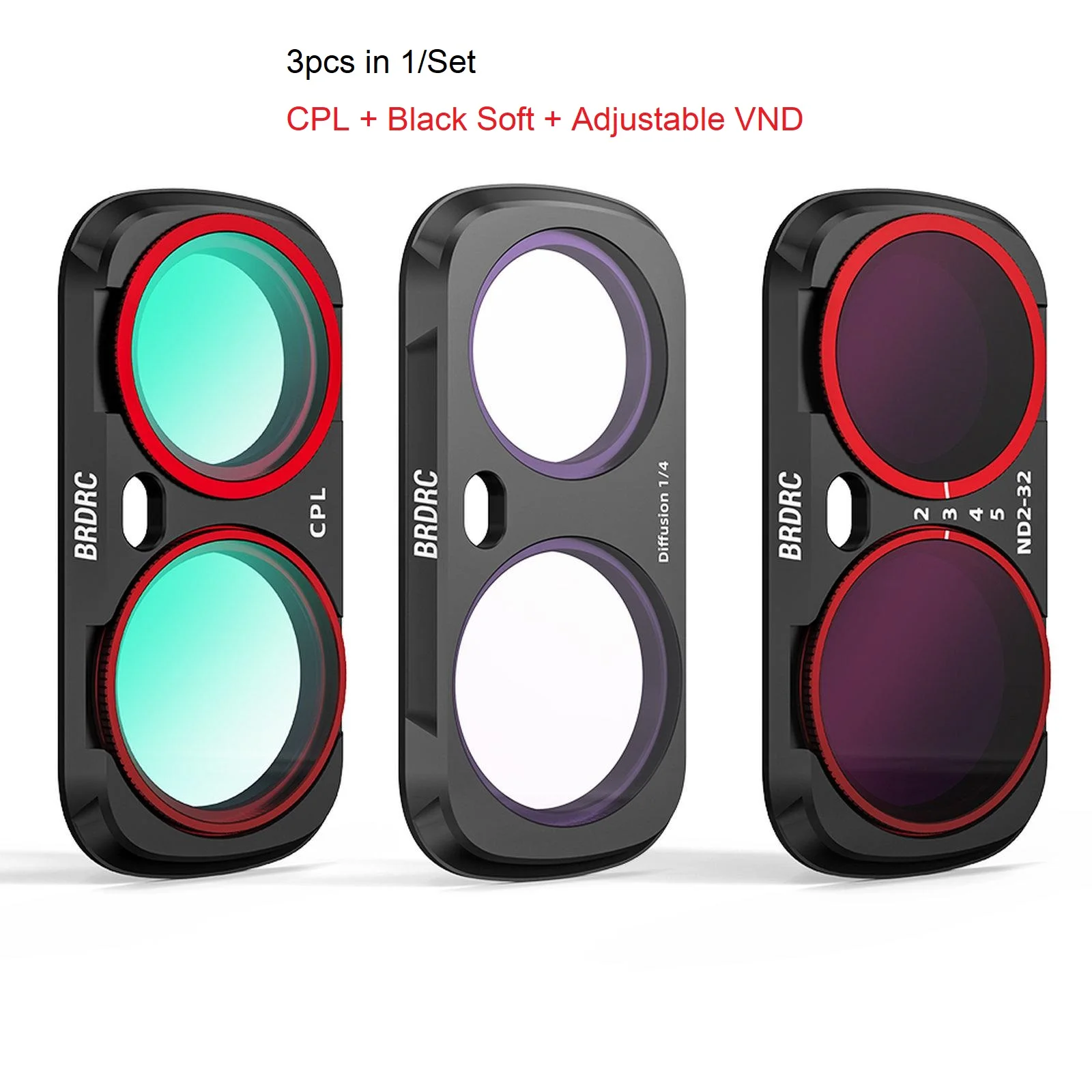 UV CPL LPR ND16 VND Lensfilter voor Insta360 Luna Ultra Zwart Zacht Filter Magnetische Quick-Swap Camera Accessoires