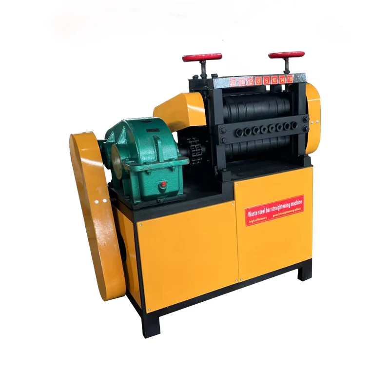 Waste Steel Bar Straightening Machine With Core Motor Component For Sheet Rebar Processing