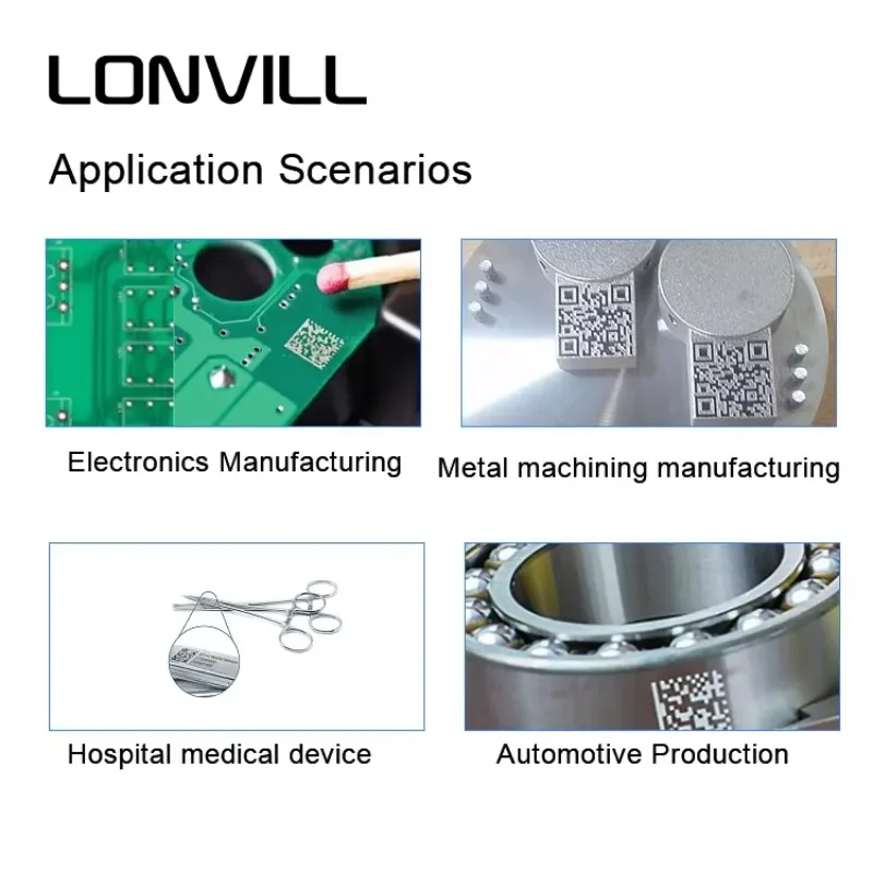LONVILL Automatic Barcode Scanning Wireless Qr Code Reader Barcode Scanner For Sale