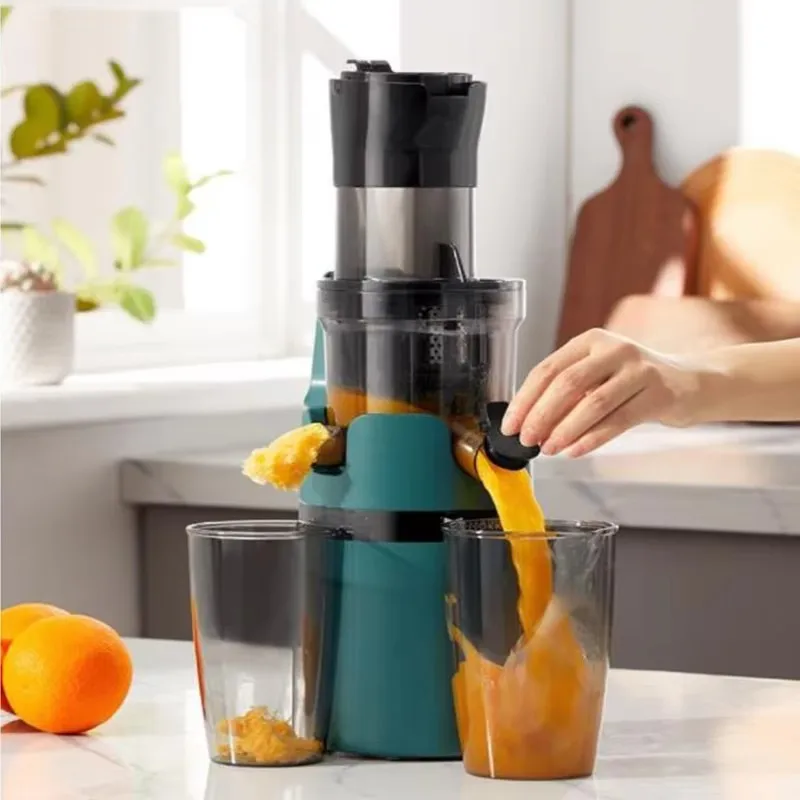 Slow Juicers Portable Electric Fruit Juicers Separation Filter-Free Large Caliber Screw Cold Press Extractor