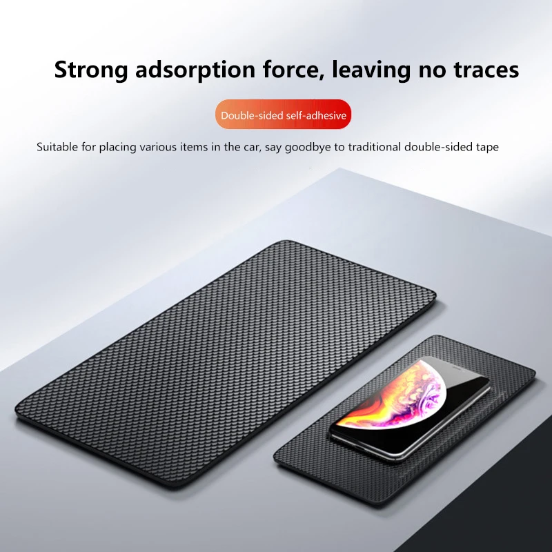Car Dashboard Sticky Anti-Slip PVC Mat Auto Non-Slip Sticky Gel Pad Car Styling Interior For Phone Sunglasses Holder