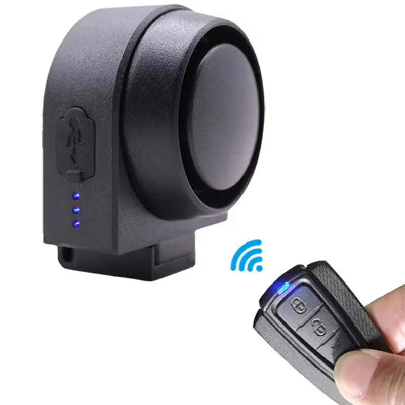 115Db Bicycle Alarm IP55 Waterproof Motorcycle Alarm Remote Control Anti-Theft Bike Detector Alarm System