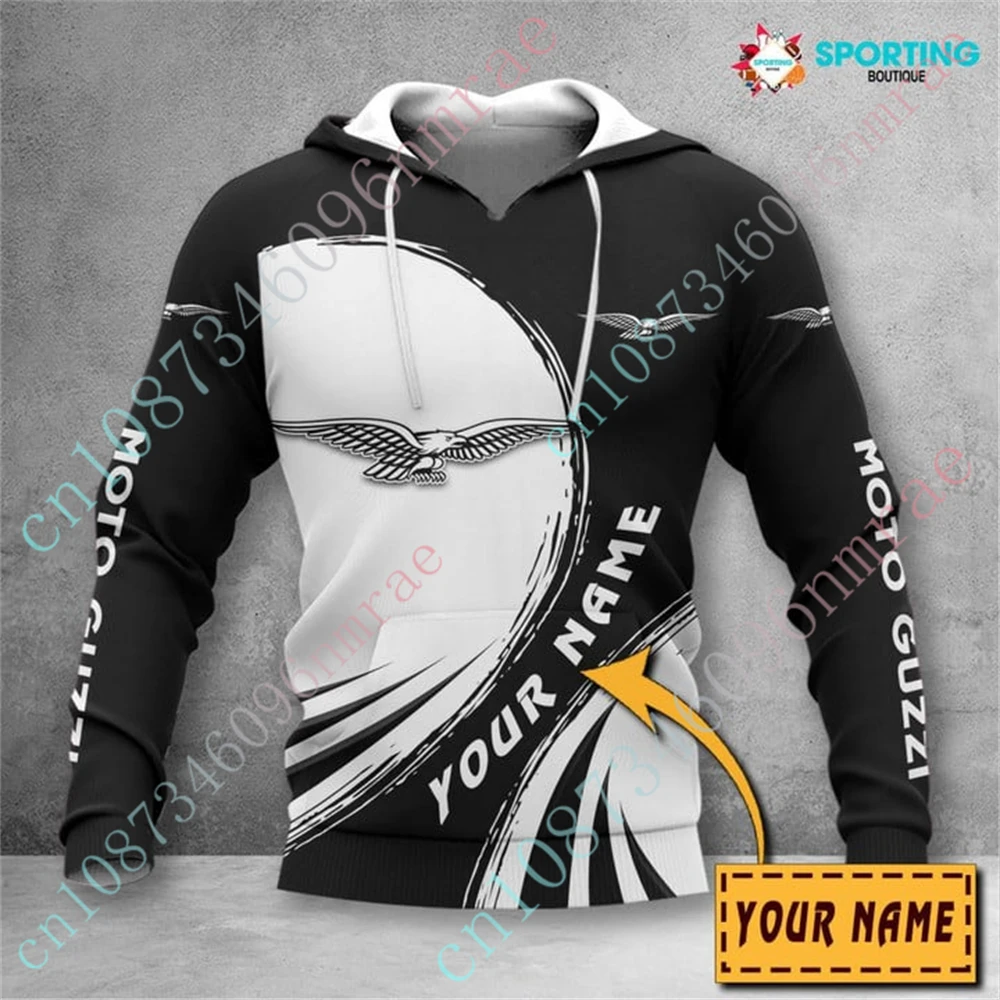 Moto Guzzi Hoodies For Men Women Anime Oversize Zip Hoodies Harajuku Pullover Top Unisex Clothing Casual Sweatshirt Custom Logo