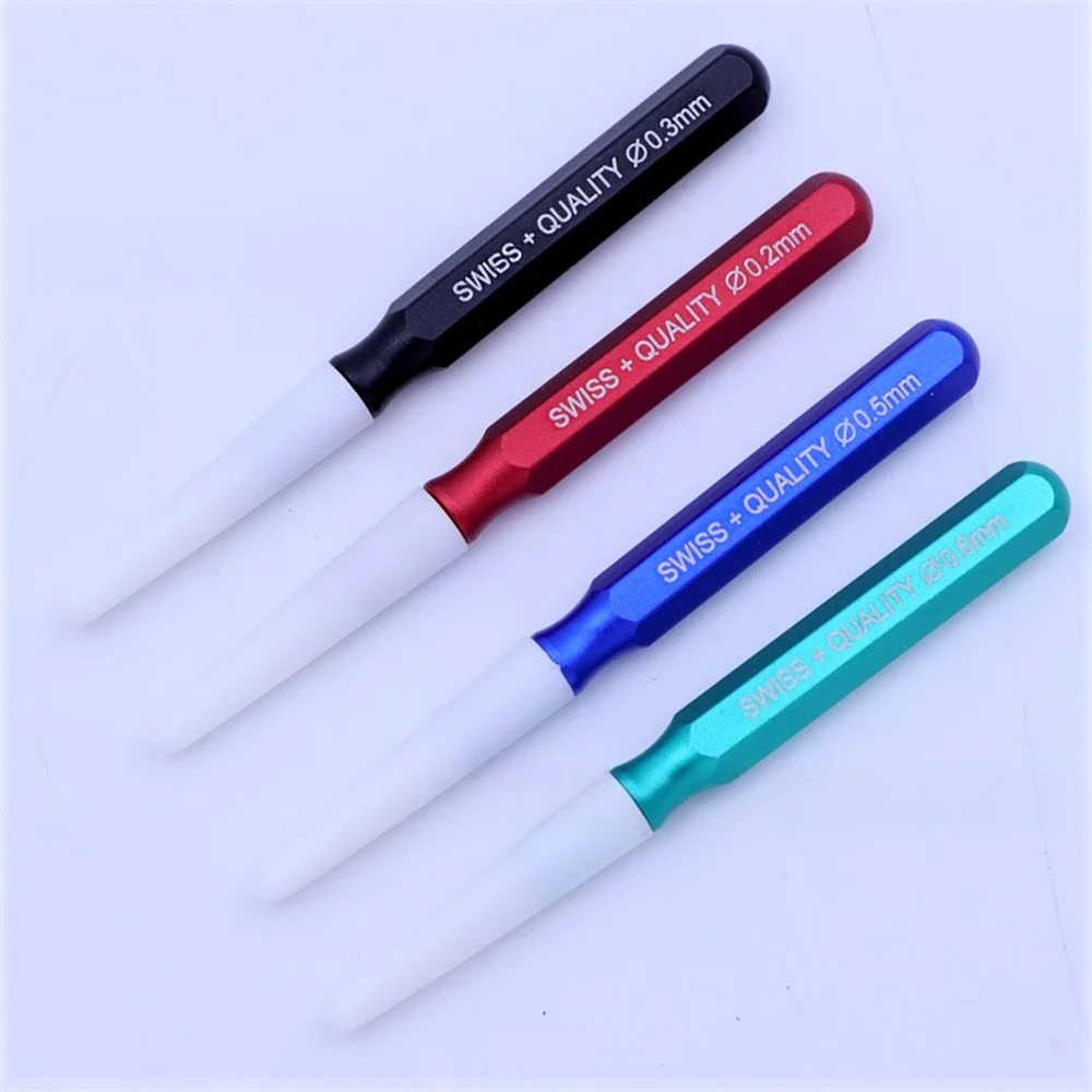 4PCS/Set Watch Precision Oil Pen Set Precision Pointing Oil Pen Metal Handle Watch Repair Tool For Watchmakers