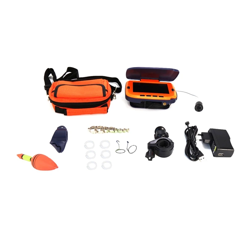 

Подводная видеокамера для зимней рыбалки 1000TVL эхолот 4,3 "ЖК-дисплей 8 шт. светодиодный ночной вид функция отключения вилка европейского стандарта