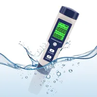 5 in 1 Water Quality Detector TDS EC PH Salinity Temperature Meter Portable Pen Water Quality Detector for Aquariums Pools Spa