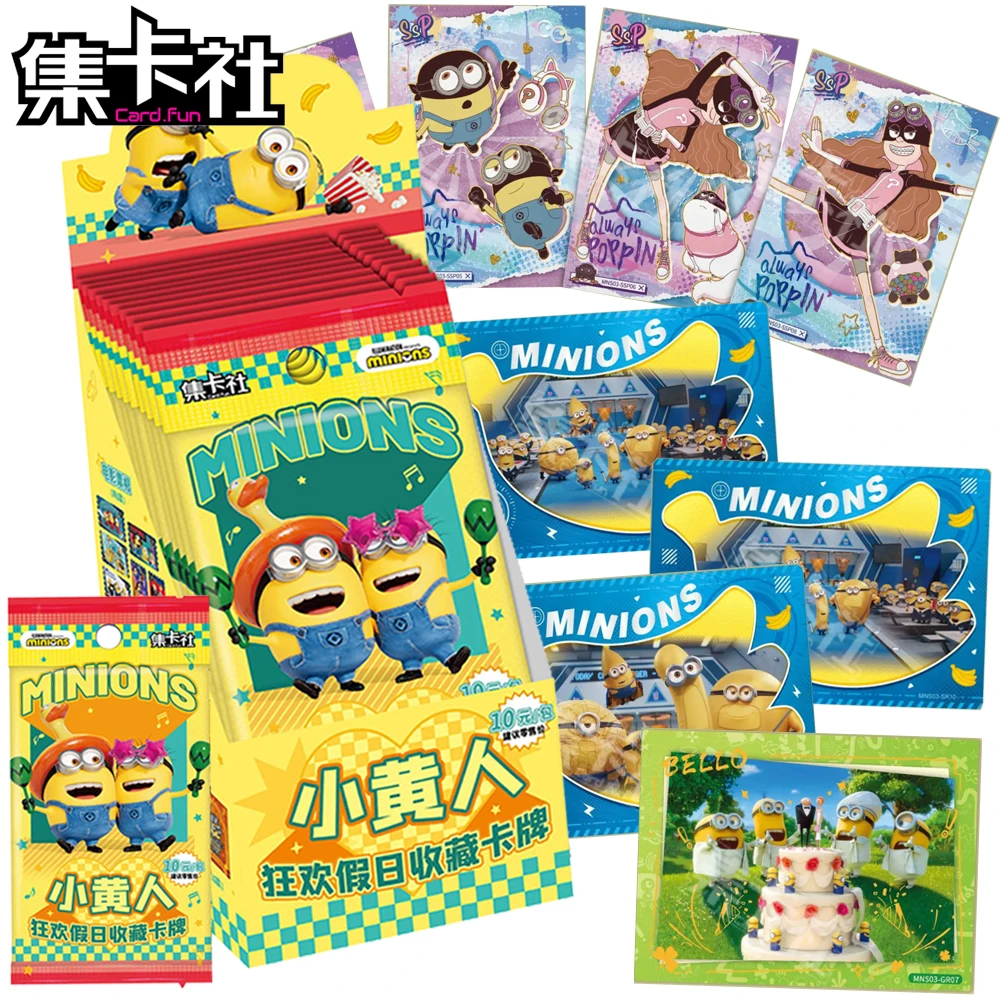 

Оригинальная карточка Card.fun Minions, коллекционная карточка, классические забавные детские мультяшные изысканные граффити, рождественские семейные подарки, игрушки
