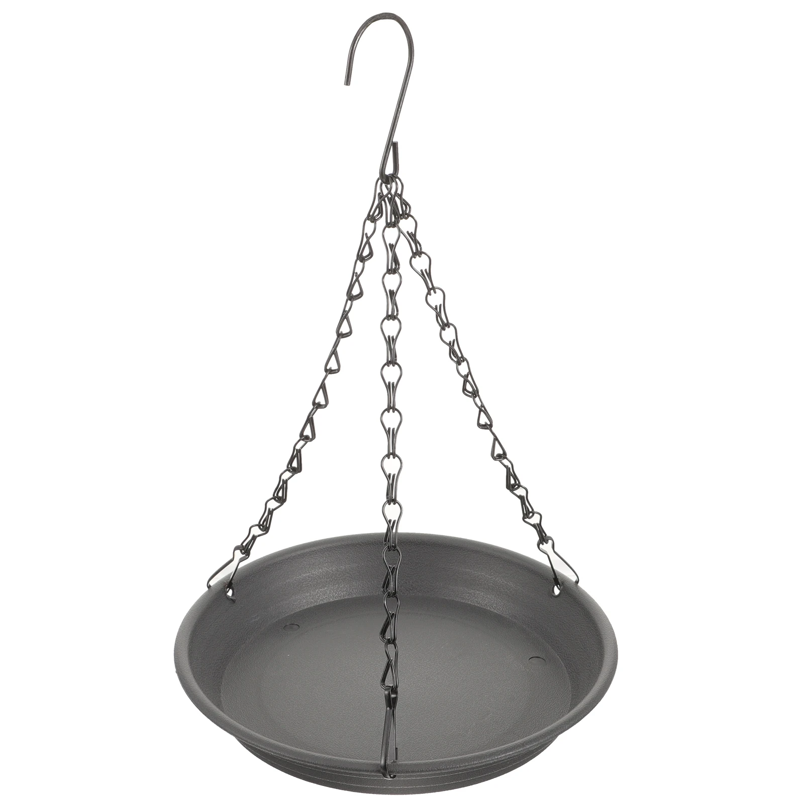 

Bird Feeders Hanging Squirrel Proof Outdoor for Container Dark Grey Plastic Parrot Food