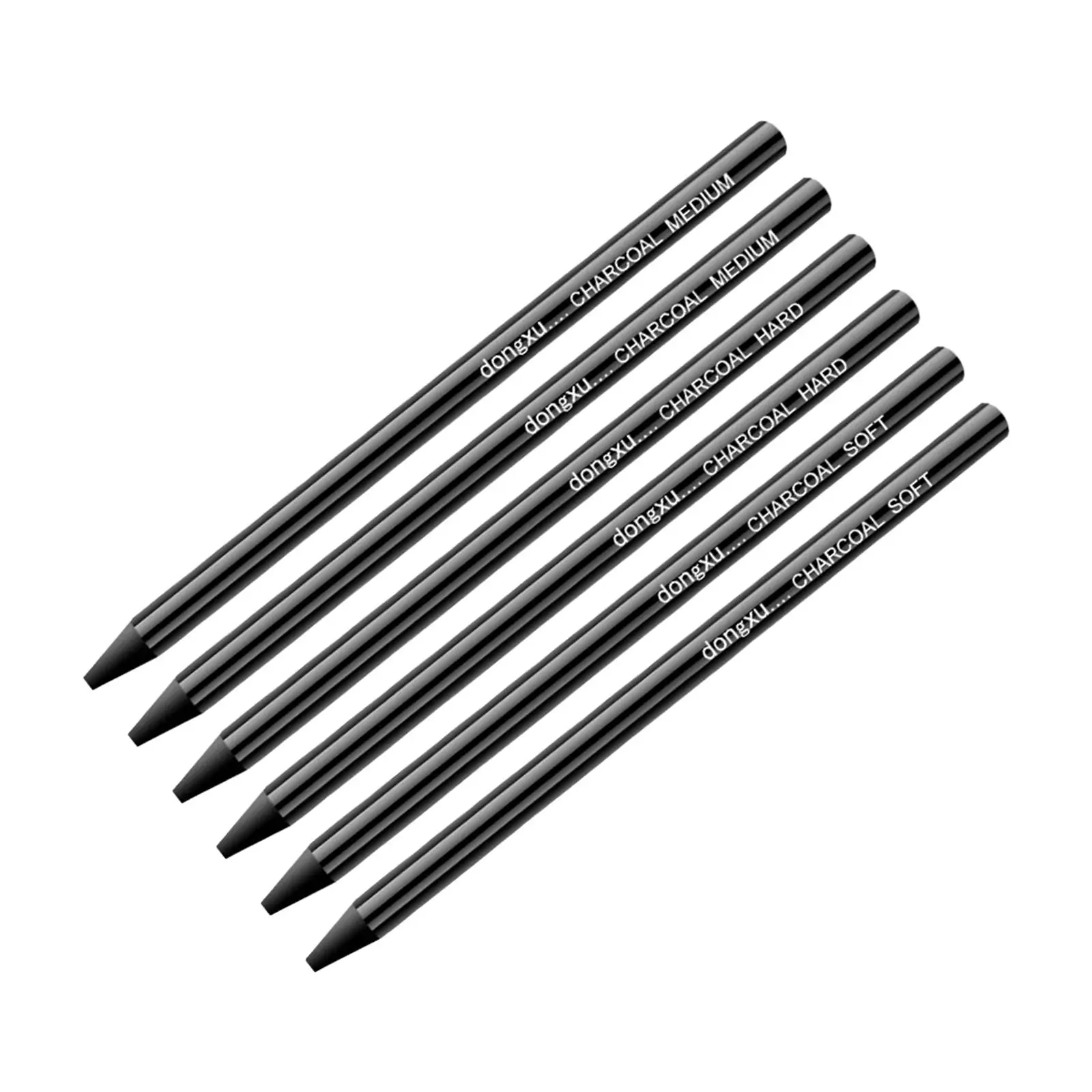 

6x Sketch Carbon Strips Gallery Portable Art Beginner Artwork Supplies Home Office Painter Drawing Charcoal Pencils Art Pens