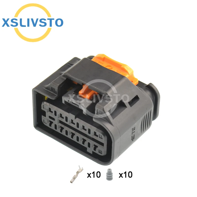

10 Pin female Automotive Waterproof Connector Car Headlight plug 1801600-1 Socket For Peugeot