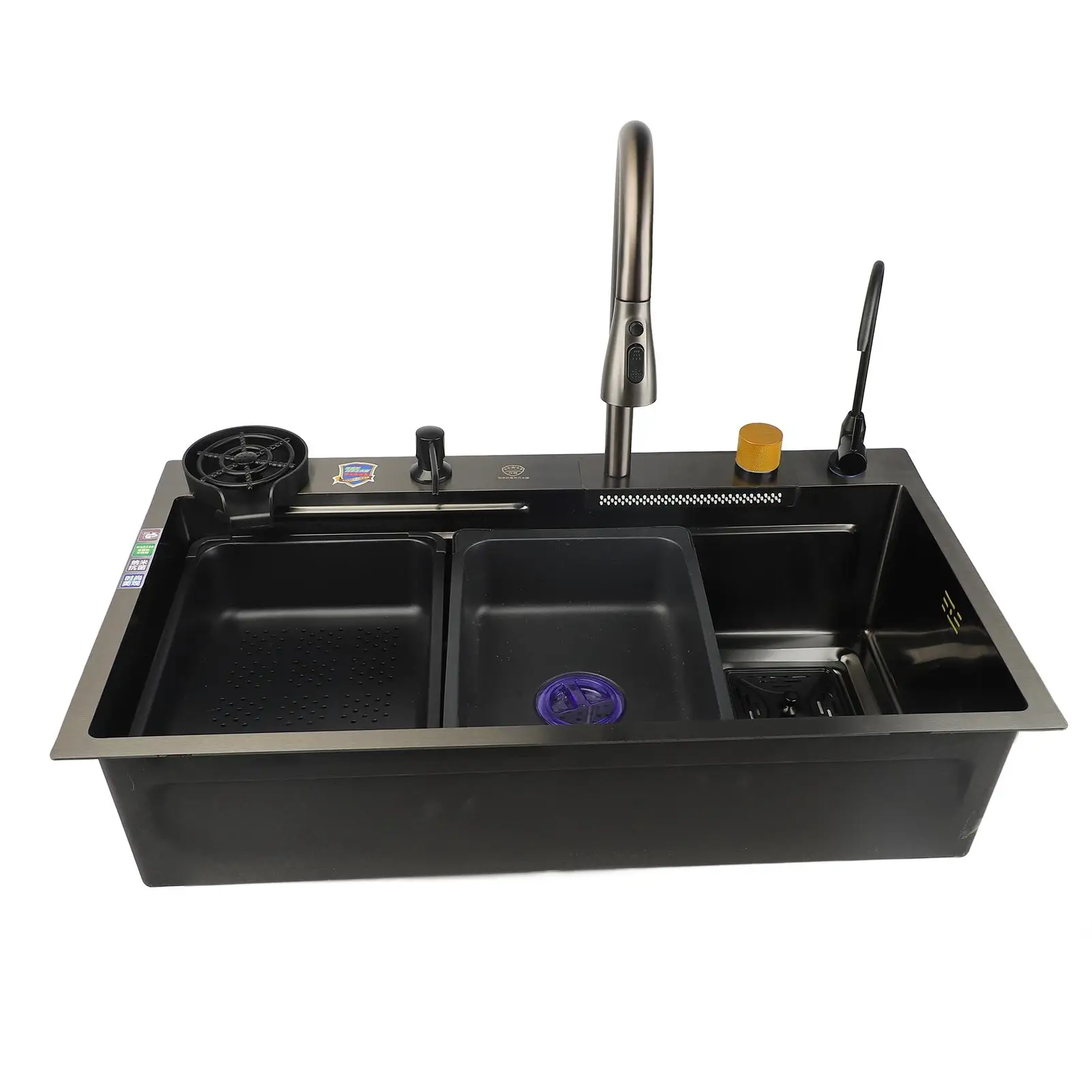 Kitchen Sink Professional Modern Simple Style Thickened Large Capacity Undermount Stainless Steel Sink for Home Kitchen
