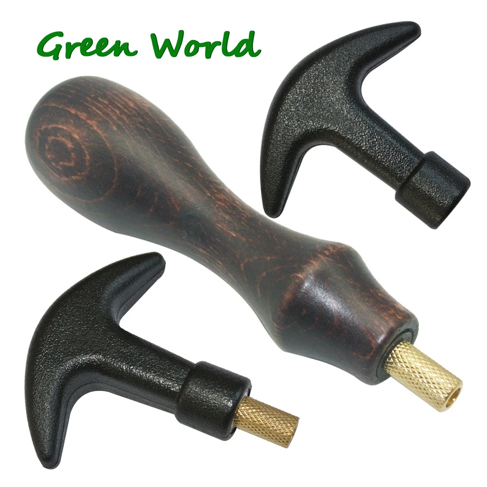 Green World Switch Handle with Brass Adapter Thread 8-32