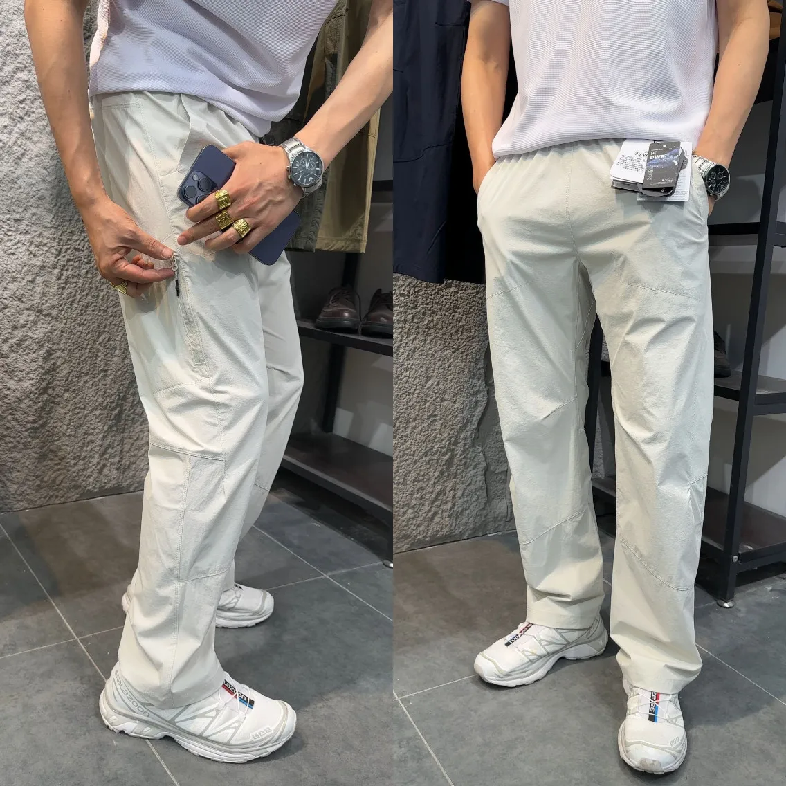 

Ультратонкие мужские повседневные брюки для активного отдыха: ветрозащитные, износостойкие, мягкие, легкие, прямого кроя, в модном городском стиле