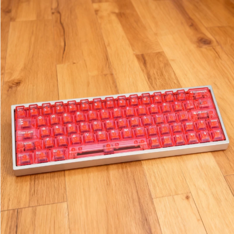 Transparante PC-toetsenbord Keycaps Cherry Profile Compatibel met 61/68/75/87/980 Layout-toetsenborden 129 Vervanging Keycaps voor doe-het-zelf