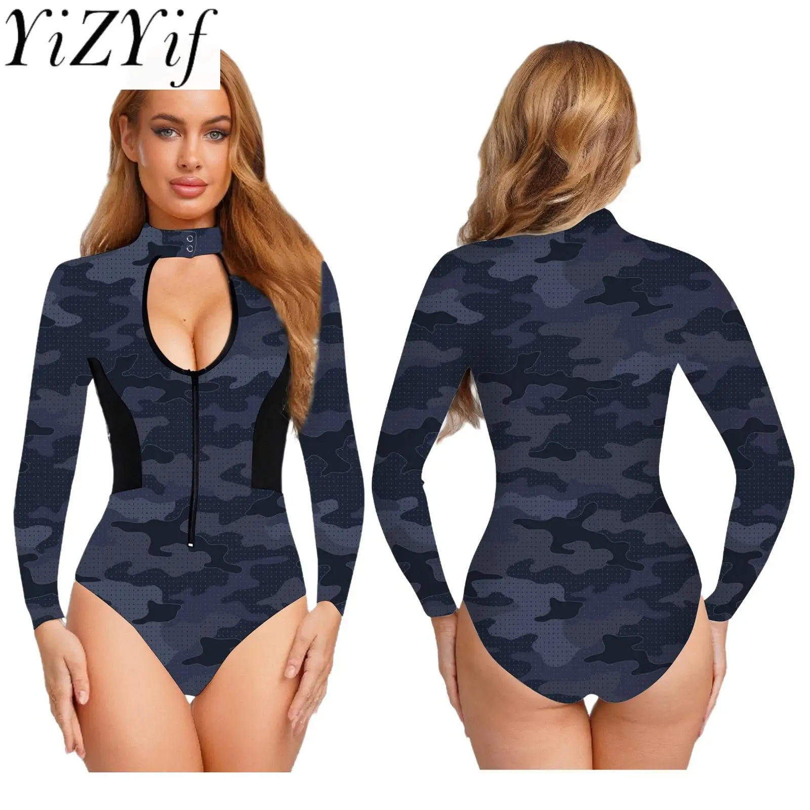 

Women Commando Paratrooper Veteran Army Role Play Costumes Theme Party Carnival Camouflage Bodysuit Dress-up Swimsuit Costume