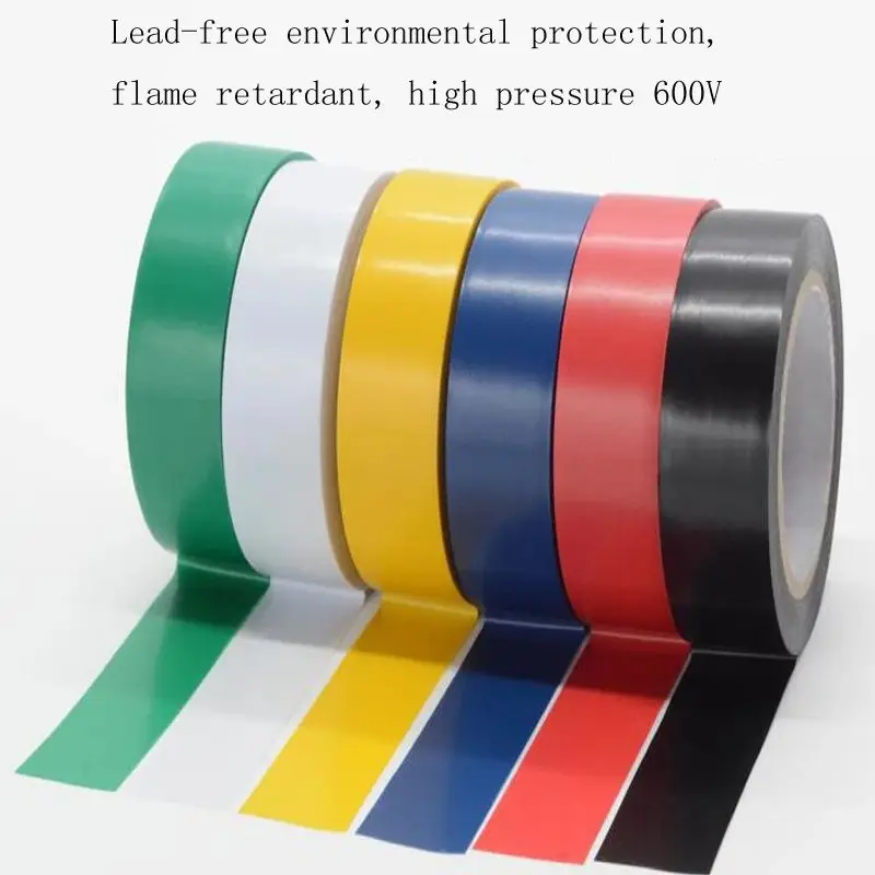 1PC 6 colors 16mm*10y(9.2M) waterproof insulation electrical tape electrical flame retardant PVC tape Repair Bonding Tools