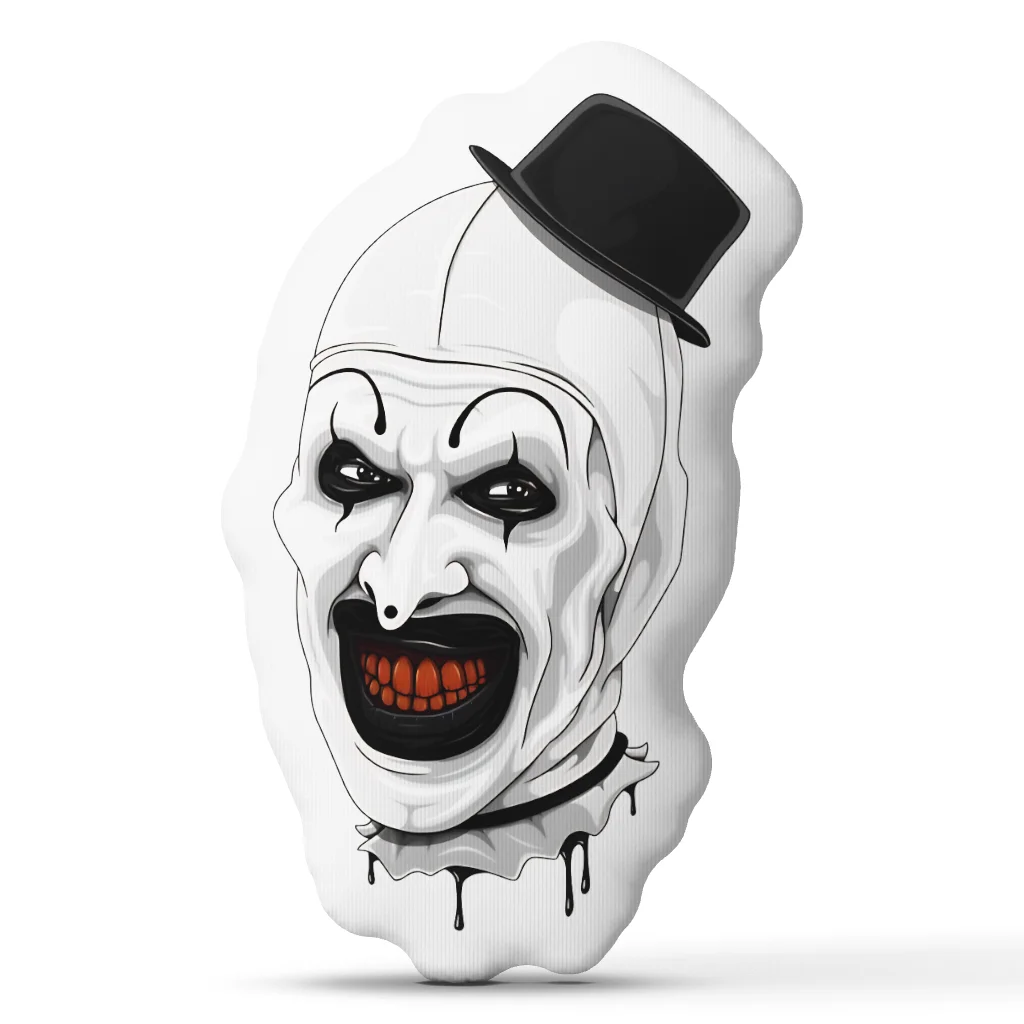 Art the Clown Terrifier movie Cushion Irregular Stuffed Throw Pillow Home Decor Gift Sofa Bed