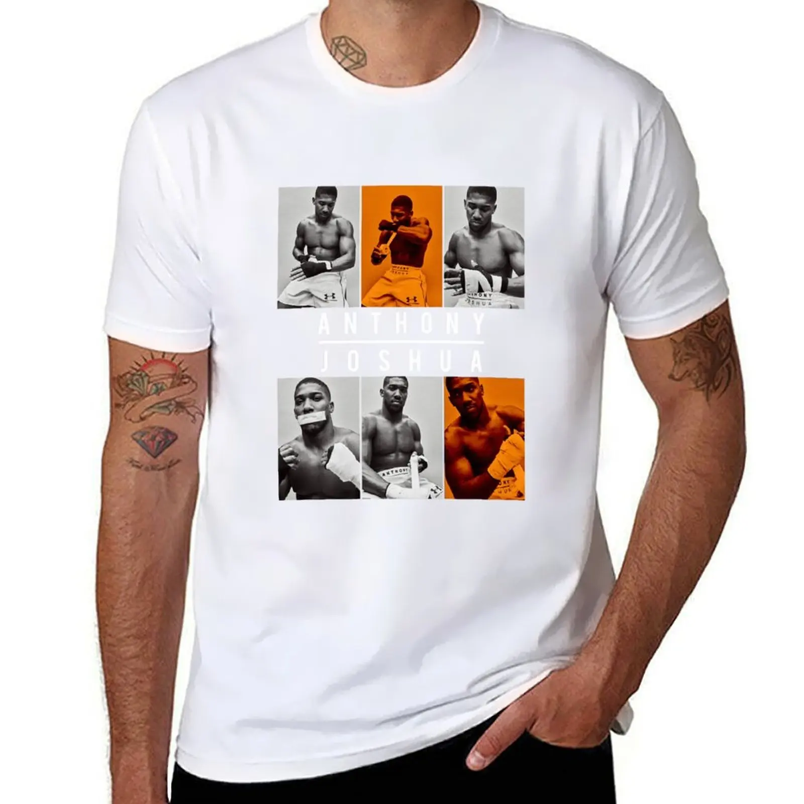 anthony joshua boxing T-Shirt Big and Tall Basic Tee Shirt