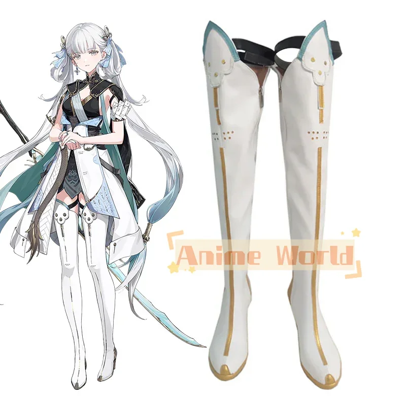 

Обувь Wuthering Waves Jinhsi, ботинки для косплея, обувь из искусственной кожи в стиле аниме, индивидуальный заказ