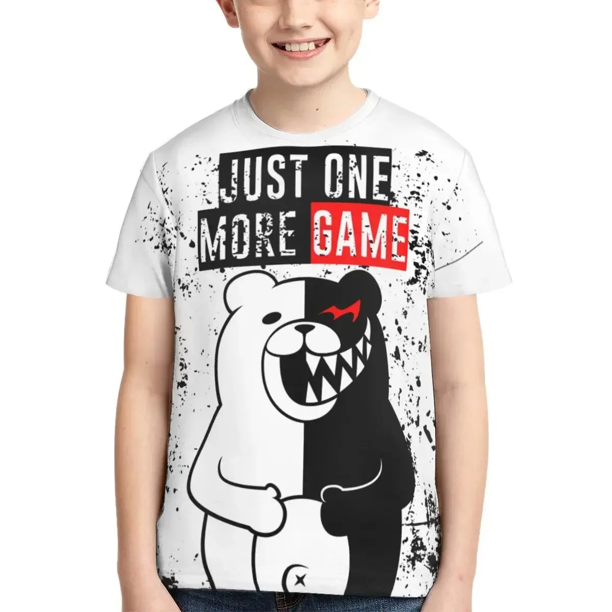 

Danganronpa Monokuma T Shirt - Short Sleeve Crew Neck Soft Fitted Tee Shirts for Teen Girl & Boy