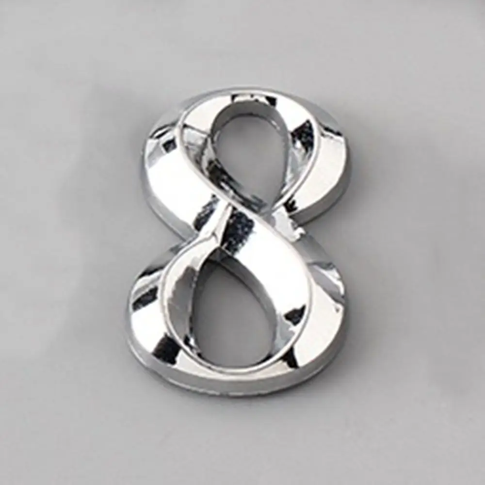 Apartment Hotel Office Door Address ABS Plastic Label 5cm 3D Self Adhesive Door Plate Sign Digits House Number Stickers