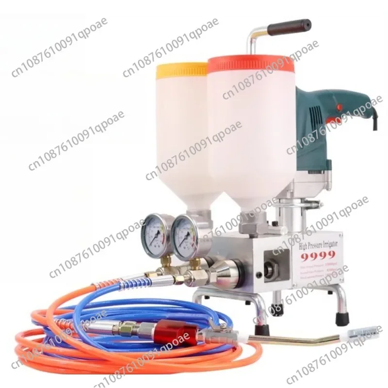 Two-Component Waterproof Wall Repair Polyurethane Grouting Machine 220V/1100W Electric Intelligent Remote Control Grouting Pump