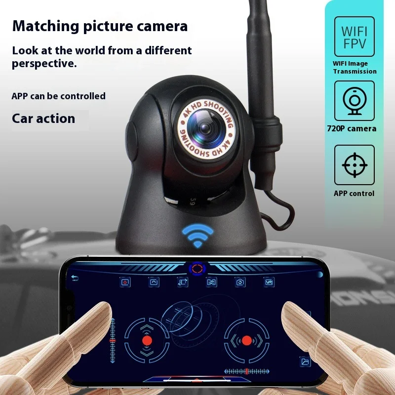 مقياس 1:24 سيارات RC موديل 2.4 جيجا هرتز RTR مع كاميرا WiFi FPV HD وESP LED ضوء لعبة التحكم عن بعد الكهربائية للأطفال والأولاد هدية
