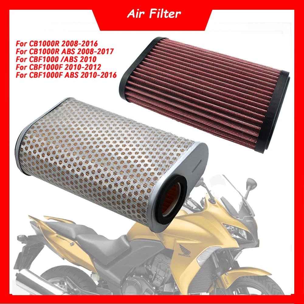 

Motorcycle Engine Air Filter Cleaner CB1000R Air Intake Filter Element For Honda CB1000R 2008-2016 CBF1000 CBF1000F 2010-2012