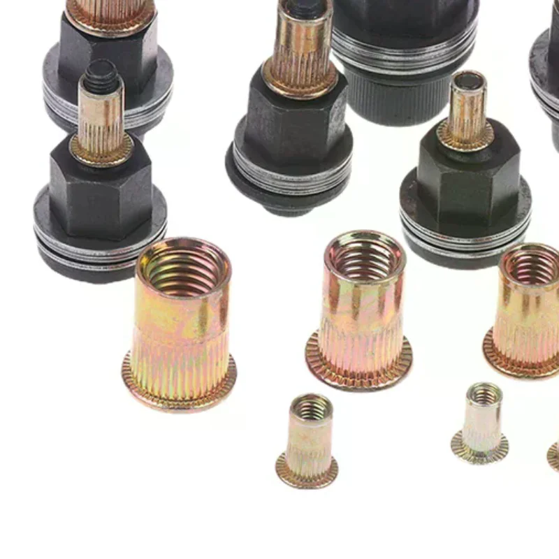 10 قطعة اليد جوزة برْشام أداة مجموعة دليل المبرشم كيت مع M3-12 رؤوس الجوز لتركيب إصلاح DIY ، ملحق سهل الاستخدام #1