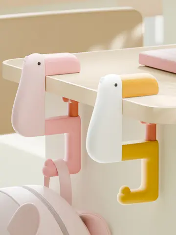 Thinking Duck Portable Hook Hanging Decor Table Wallet Bag Hook Wall Hanger Bracket Handbag Non Punching Student Office Supplies