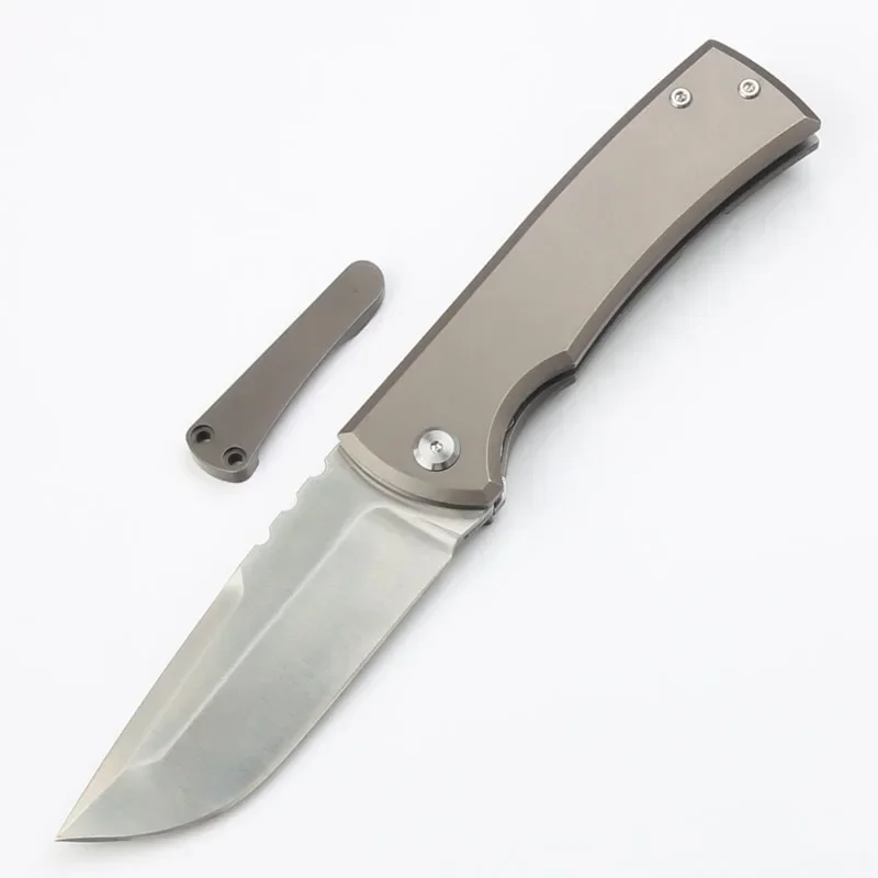 8''Fast Opening M390 Blade TC4 titanium Handle Tactics Folding Knife EDC camping hunting tool pocket knife titanium knife