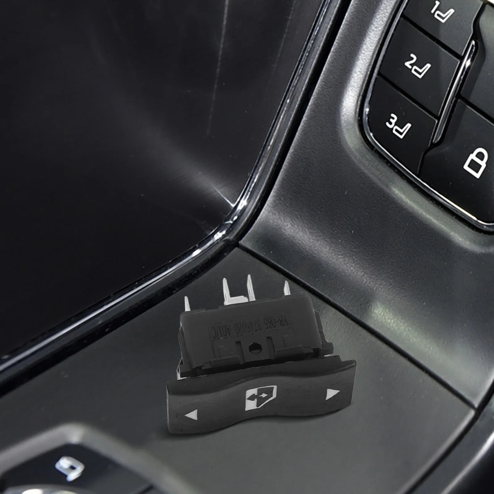 

4pcs Car Lift Switch Abs Power Window Control Button For Driver Side Replacement Window Switch Button Cap - Car Repair Parts