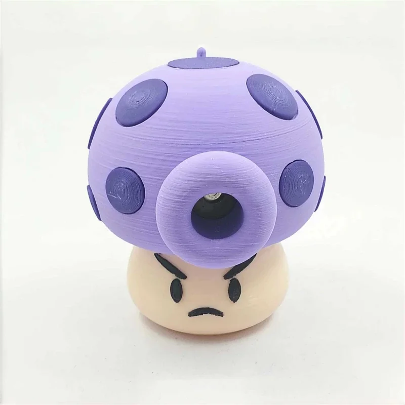 Plants Ornament Zombies Fume-shroom 3D Printed Cute Quiet Mini Humidifier Cartoon Desktop Decoration For Game Fans Birthday Gift
