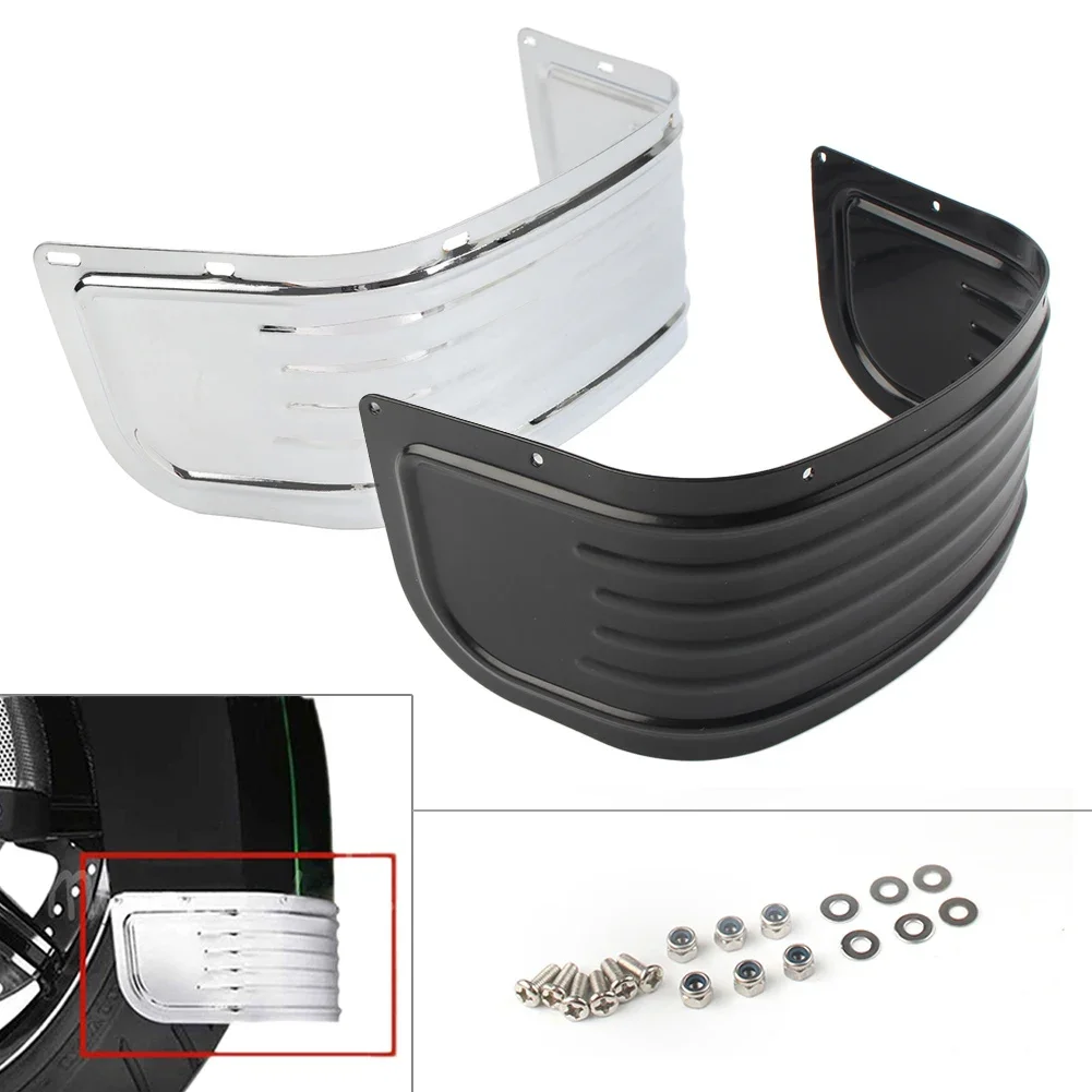 

Motorcycle Mudguards Front Fender Skirt Cover w/ Hardware For 2014-up Harley Davidson Touring & Tri Glide FLHT FLHR FLHX FLTR