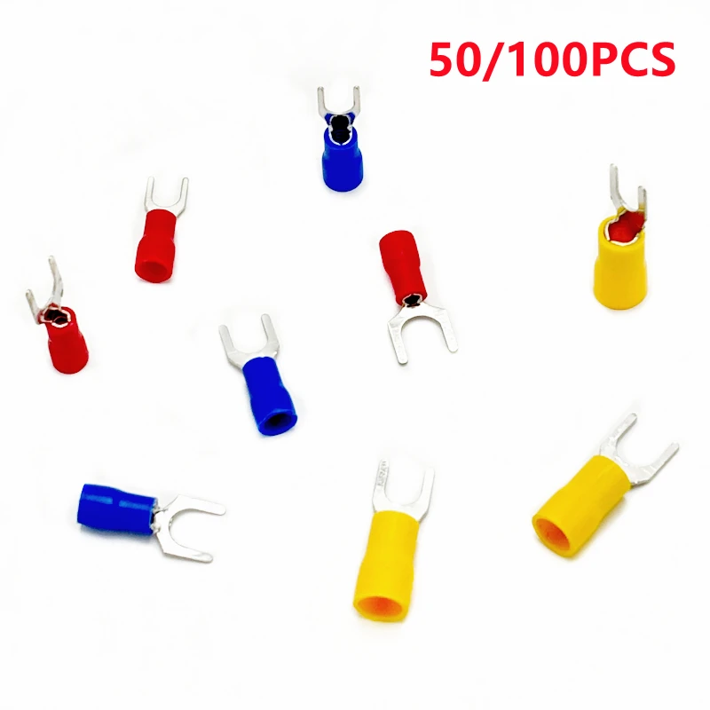 50/100PCS Fork Crim… - image