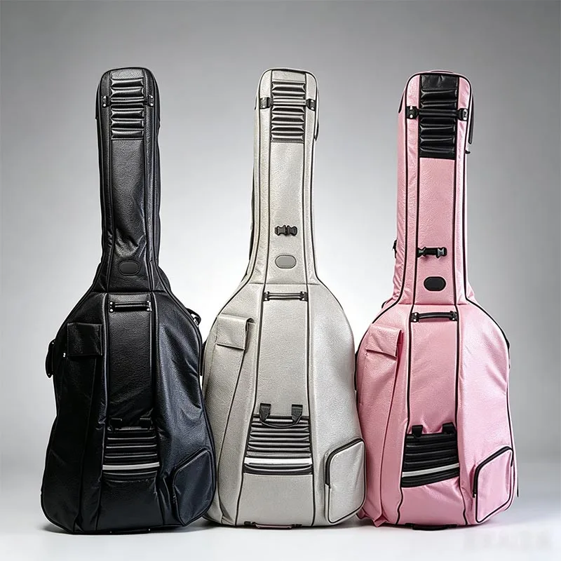 Bolsa para contrabajo profesional de baja impuestos de EE. UU., funda para bolsa de material de lona de alta calidad, bajo 3/4-4/4