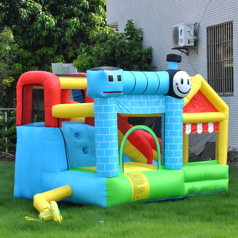 

Inflatable obstacle climbing wall bouncing house castles with slide bouncing ball pit inflatable rocking chair house jumping bed